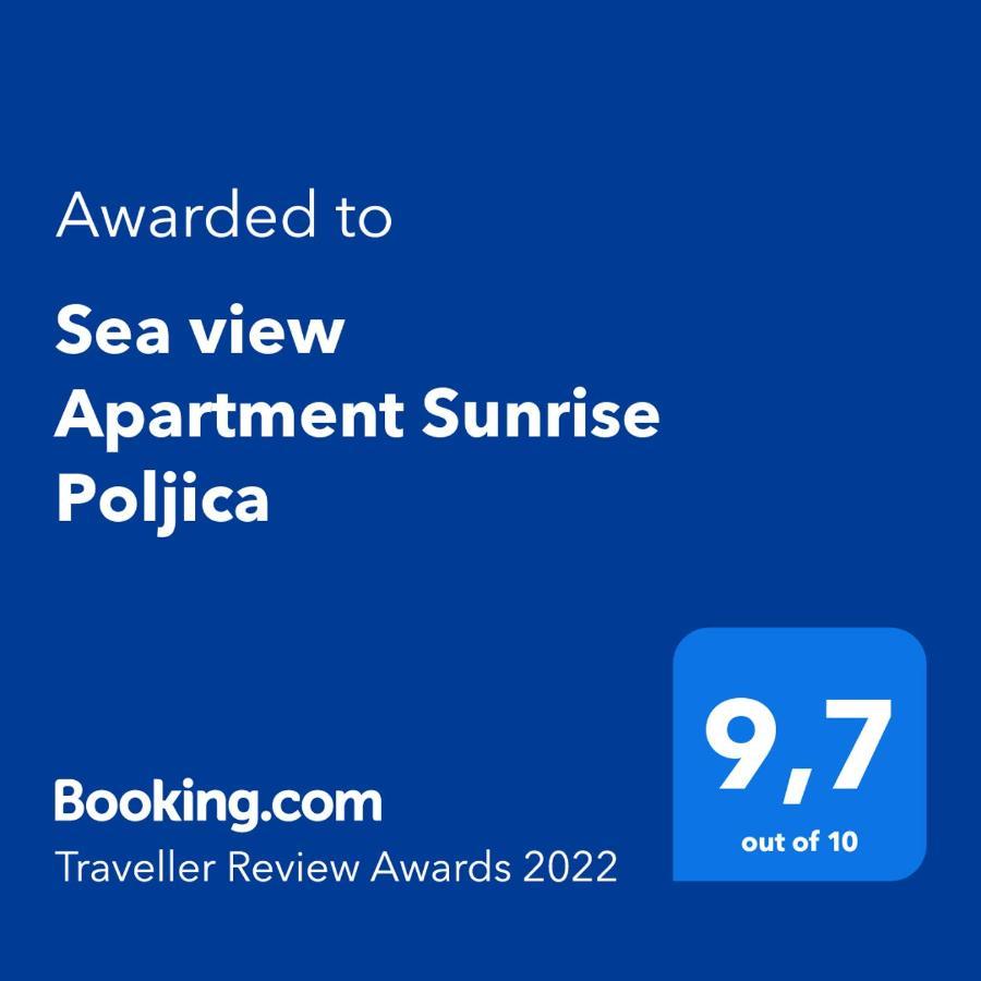 Sea View Apartment Sunrise Poljica & Blue Lagoon Rent A Boat Eksteriør billede
